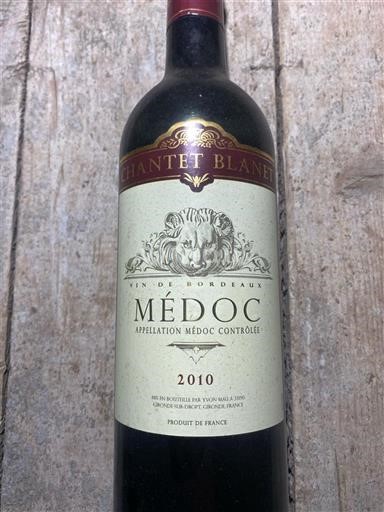 Bordoja Médoc Chantef Blanet 2010