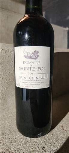 Лангедок Сен-Шињан Domaine Sainte-Foi 2011