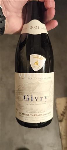 Borgogna Givry Domaine Tatreaux Jean et Fils 2021