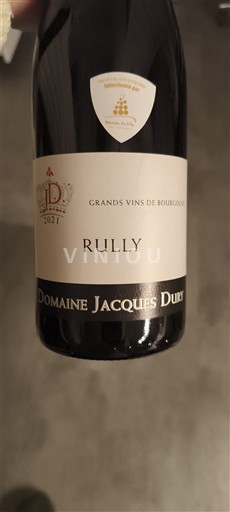 Bourgogne Rully Domaine Jacques Dury 2021