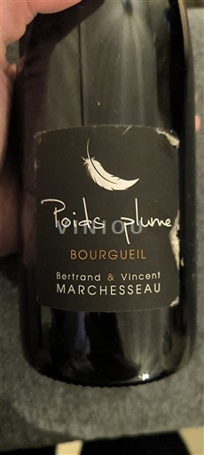 Lugina e Luarës Bourgueil Bertrand & Vincent Marchesseau Poids Plume 2018