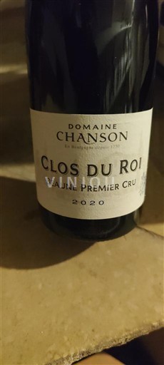 Burgund Beaune Premier Cru Domaine Chanson Clos du Roi 2020