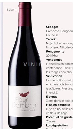 Valle del Ródano Châteauneuf-du-Pape. Fleur Dambrun 2018