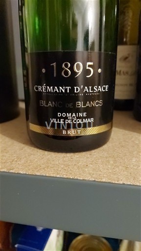 Alsace Crémant d'Alsace Domaine Ville de Colmar 1895 Blanc de Blancs Icke årgångsbetecknad