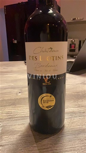 Burdeos Bordeaux Château Lotins 2019