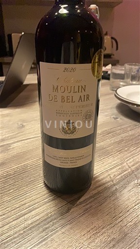 Bordeaux Bordeaux supérieur Moulin de Bel Air 2020