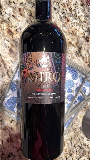 Kalifornijske AVA Draj Krik Veli Miro Wolcott-Bevill Vineyard 2022