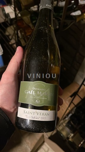 Burgund Saint-Véran Domaine Gaël Martin Les Sables 2019