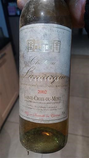 Bordoja Sainte-Croix-Du-Mont Château Lamarque 2002