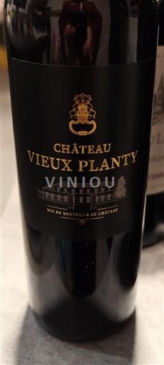 Bordoja Bordo Château Vieux Planty Jo Viti