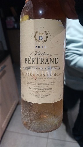 Bordoja Sainte-Croix-Du-Mont Château Bertrand 2010