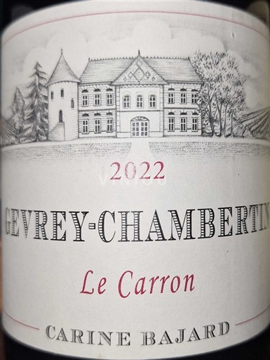 Bourgogne Gevrey-chambertin Carine Bajard Le Carron 2022