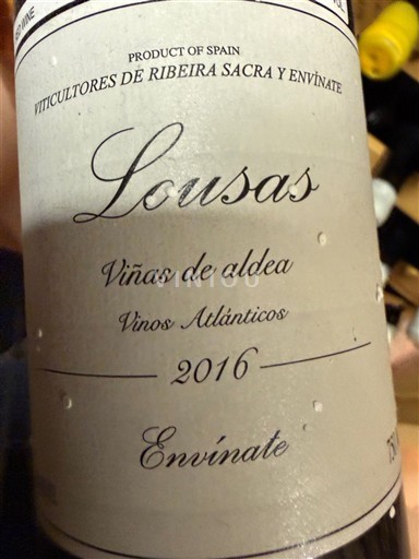 Galicia Ribeira Sacra Envínate Lousas Viñas de Aldea 2016