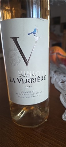 Bordoja Bordeaux rozë Château La Verrière 2022