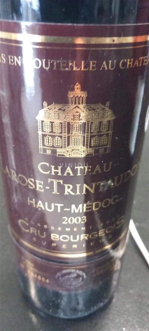 Bordeaux Haut-Médoc Cru Bourgeois Château Larose-Trintaudon 2003