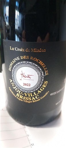 Loiredalen Anjou Villages Brissac Domaine S Rochelles La Croix de Mission 2022