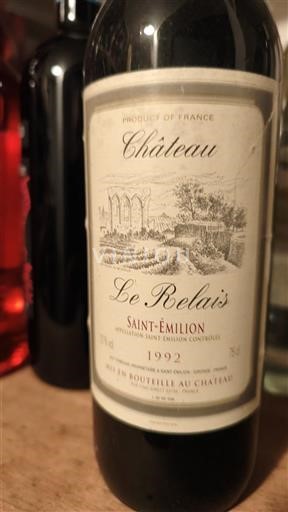 Bordeaux Saint-Émilion Château Le Relais 1992