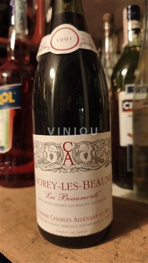 Burgund Chorey-lès-Beaune Domaine Charles Allexant et Fils Les Beaumonts 1991