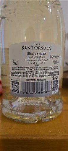 Piemonte Casa Sant'Orsola Excellence Blanc de Blancs 2024
