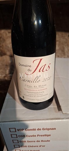 Lugina e Ronës Bregdeti i Rodanit Domaine Jas Carmillo 2020