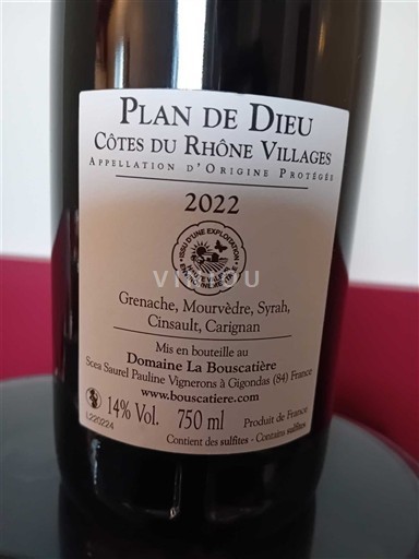 Lugina e Ronës Fshatrat e Rrjedhave të Ronës Domaine La Boucatière Plan de Dieu 2022