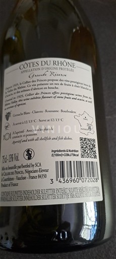 Рона долина Кот дю Рон Cellier des Princes Grande Réserve 2024