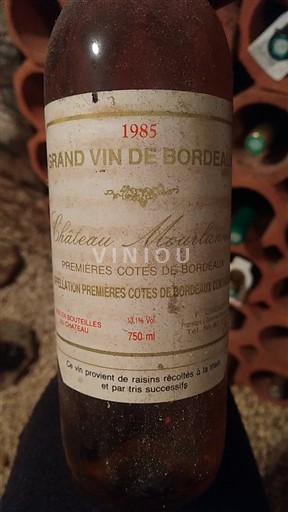 Bordoja Premières-côtes-de-bordeaux Château Mourlanne 1988