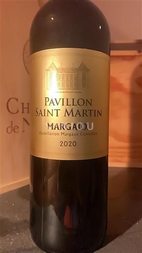 Bordeaux Margaux Pavillon Saint Martin 2020