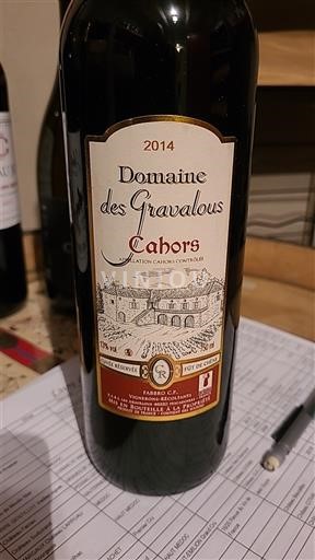 Југозапад Кагор Domaine Gravalous Grande Réserve 2014
