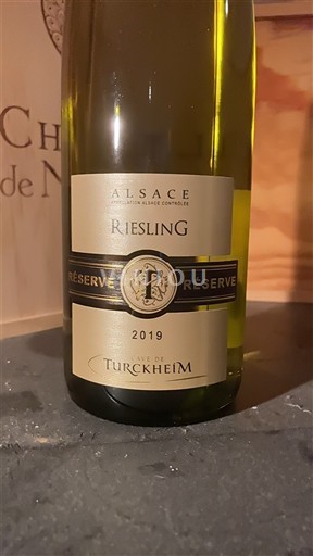 Vinuri Blanc sec Réserve Cave de Turckheim 2019 Franța Alsacia Riesling AOC