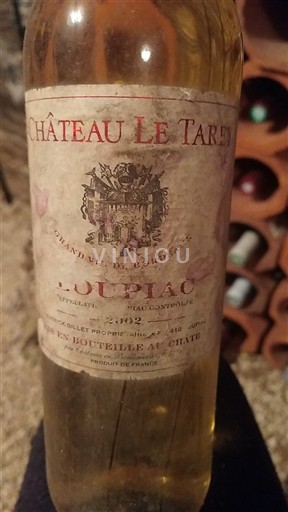 Bordoja Loupiac Château Le Tarey 2002