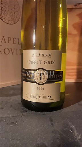 Alsacia Pinot gri Cave de Turckheim Réserve 2019