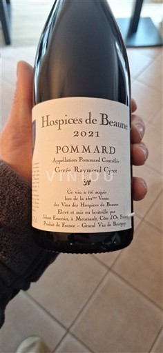 Burgundi Pommard Hospices de Beaune Raymond Cyrot 2021