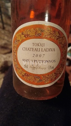 Токај Nespecificirano Château Ladiva Aszú 3 Puttonyos 2007