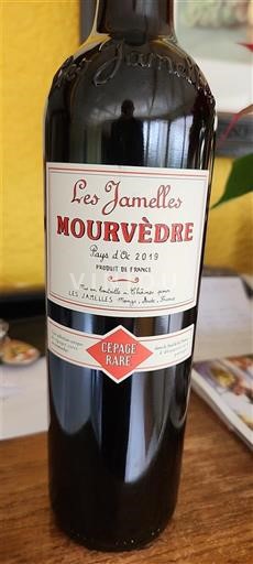 Languedoc og Roussillon Pays d'oc Les Jamelles Cépage Rare Mourvèdre 2019