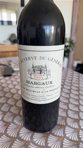 Bordeaux Margaux Château Palmer Réserve du Général 1994