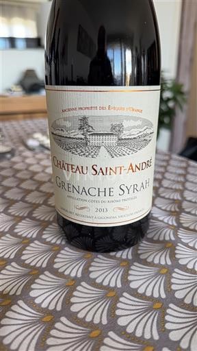 Рона долина Кот дю Рон Château Saint-André Grenache Syrah 2013