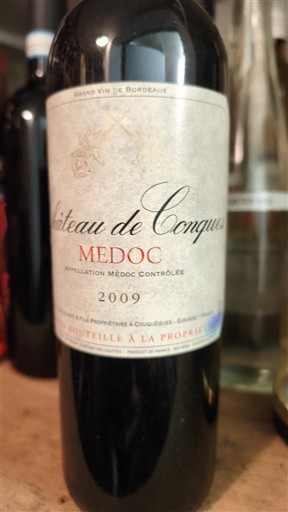 Bordo Медок Château Conques 2009