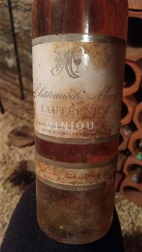 Bordeaux Sauternes Château Mont Cuve jeanne 2007