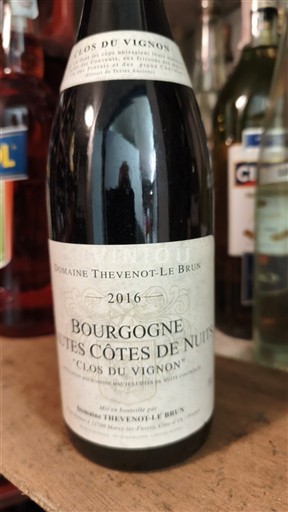 Burgundi E paspecifikuar Domaine Thevenot-Le Brun Clos du Vignon 2016