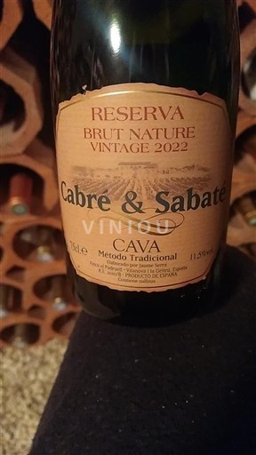 Katalonja Kava Cabre & Sabate Reserva Brut Nature 2022
