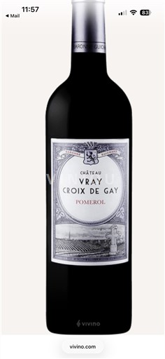 Bordoja Pomerol Château Vray Croix de Gay 2017