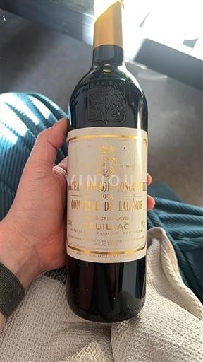 Bordeaux Pauillac Grand Cru Château Pichon Longueville Comtesse de Lalande 1995