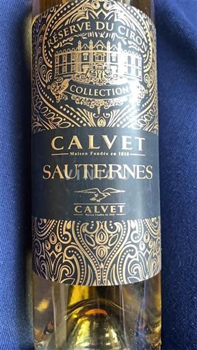 Bordo Сотерн Calvet Réserve du Ciron Collection 2019