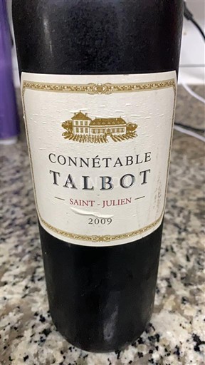 Bordoja Saint-Julien Château Talbot Connétable 2009