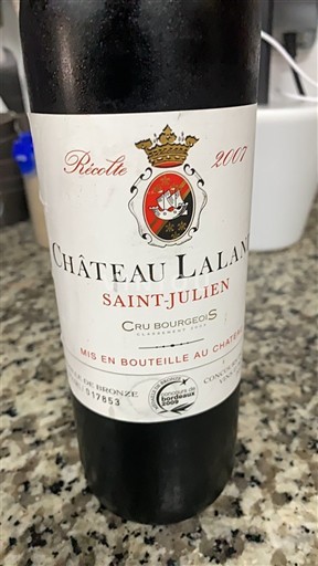 Bordoja Saint-Julien Château Lalande 2007
