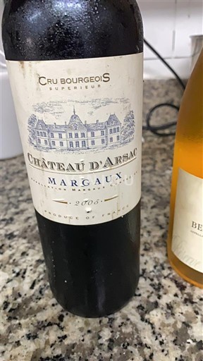Bordeaux Margaux Château Arsac 2005