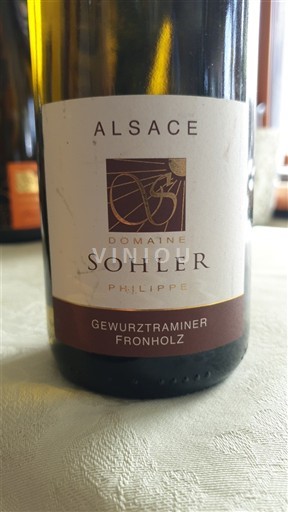 Алзас Аласас Domaine Sohler Philippe Gewurztraminer Fronholz 2018