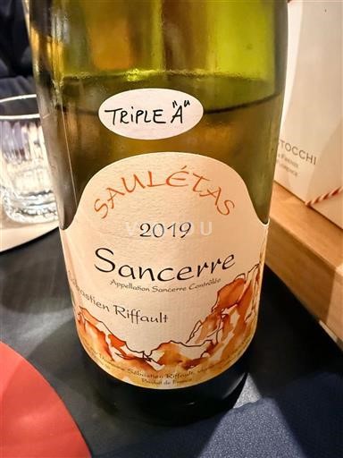 Dolina Loare Сансер Sébastien Riffault Saulétas 2019