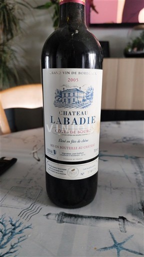 Bordoja Côtes-de-bourg Château Labadie 2005